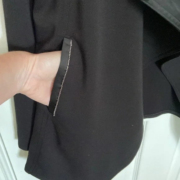 *White House Black Market Open Front Flyaway Cardigan Jacket w/Thumbhole Sleeves - Picture 4 of 11